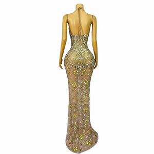 ALYONA Crystal Evening Dress