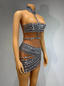 ADRIENNE Mesh Crystal Mini