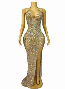 ALYONA Crystal Evening Dress