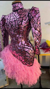 SHARON STONE Mirror Lace  Dress