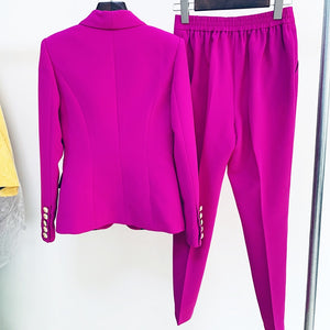 RUE PURPLE Blazer Pants Set